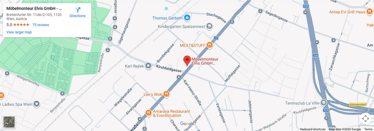Standort – Möbelmonteur Wien